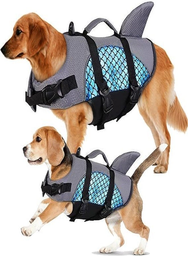 MUGATH Dog Life Vest Jacket for Swimming Training Adjustable Safety Lifesaver for Flotation Dog Life Jacket with Rescue Handle Summer Swimwear, Training, Boating for Dogs - Image 2